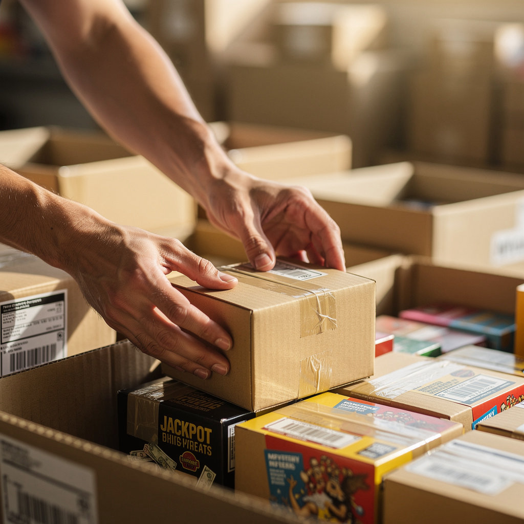 California Bin Store's mystery and jackpot boxes filled with surprise retail items for deep discounts