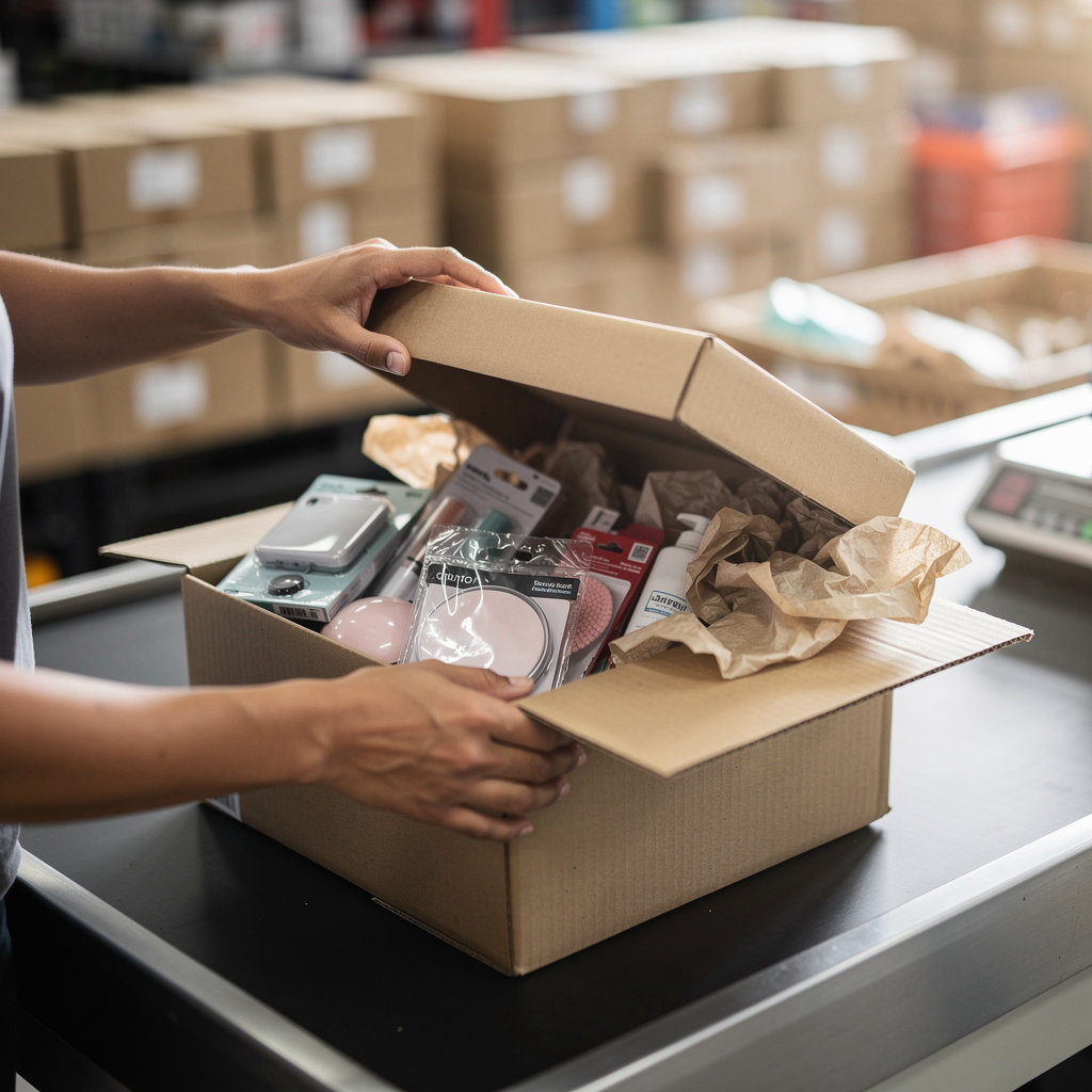 California Bin Store jackpot boxes filled with surprise overstock items for massive savings in National City